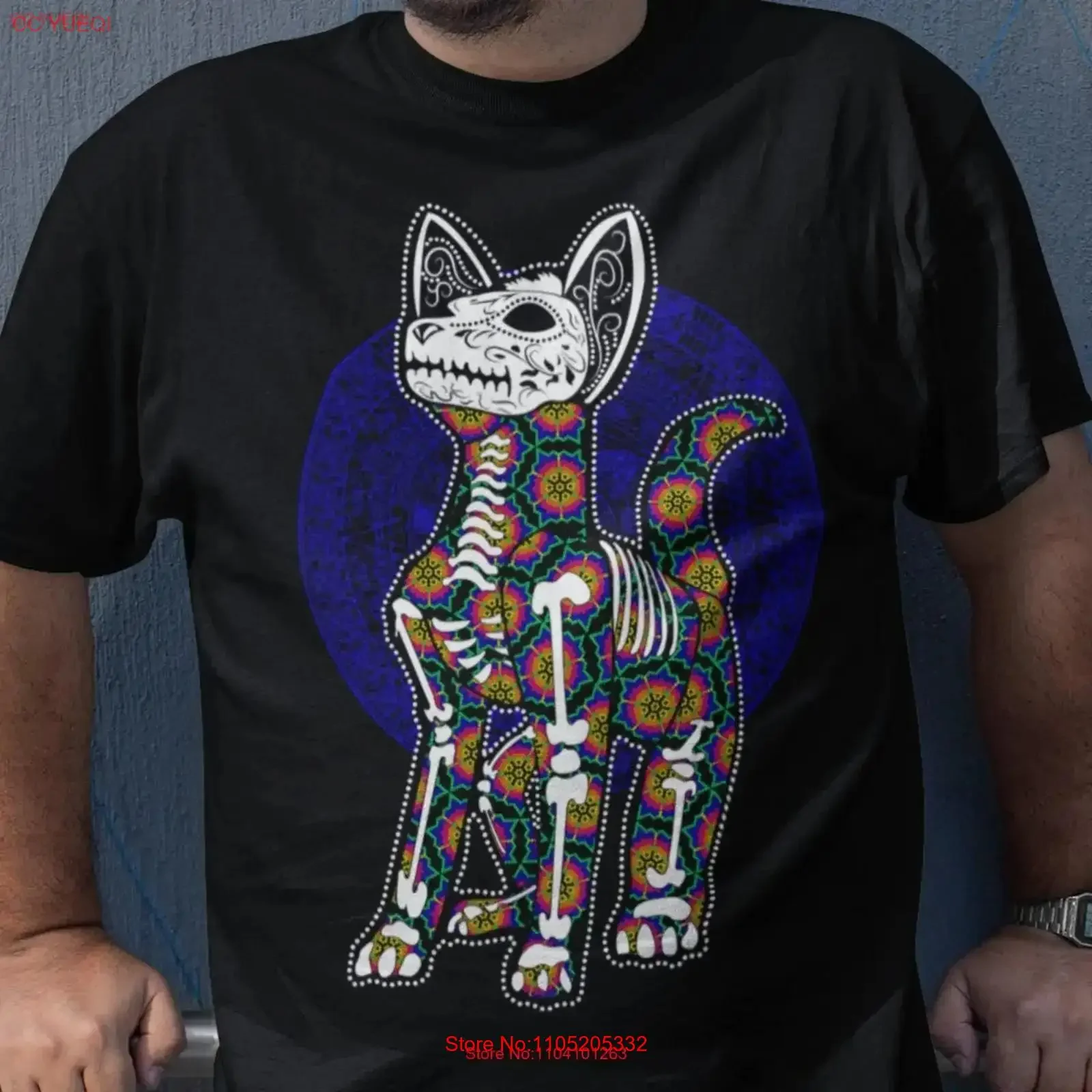 Xolo día de los muertos arte xoloitzcuintli camiseta mexicana para hombre perro azteca papá México camisas ropa hombres vintage lavado suave