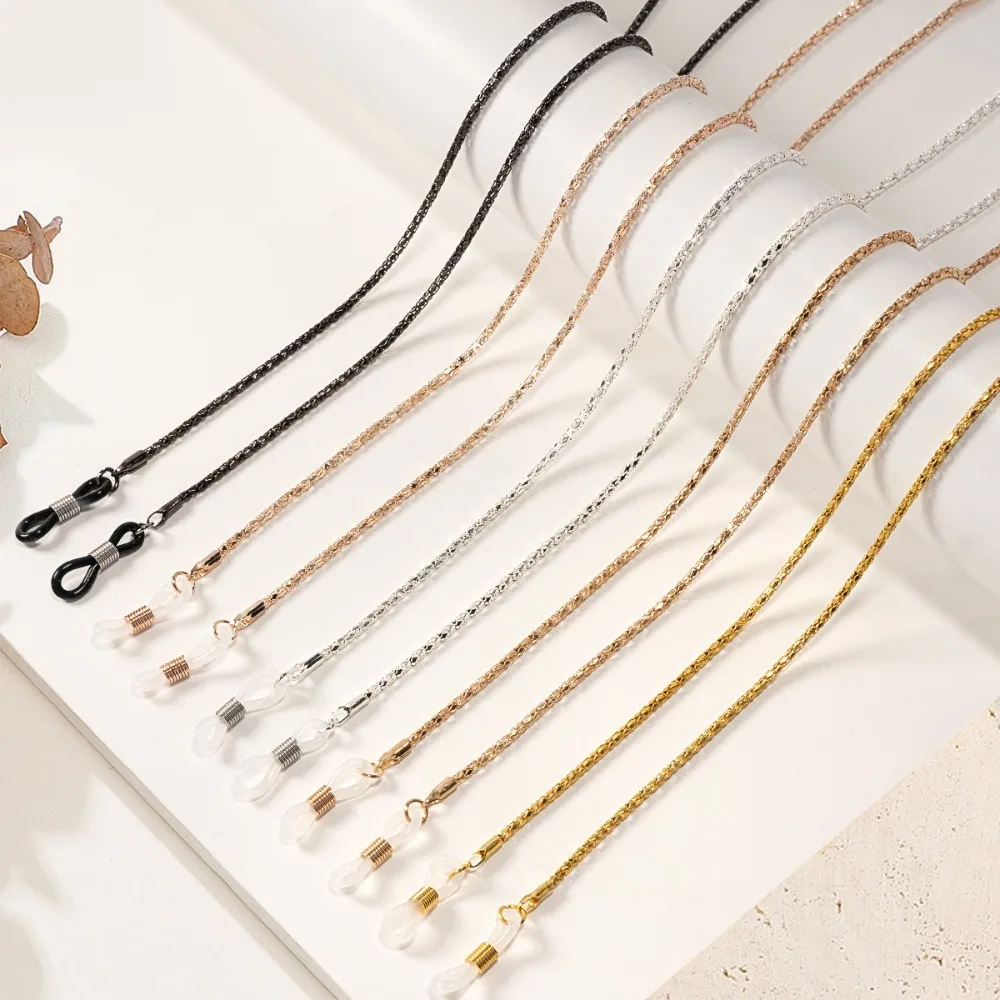 

Fashion Non-slip Glasses Chains Hollow Mask Lanyard Eyeglass Lanyard Metal Diamond Beads Sunglasses Lanyard Fashion Accessory