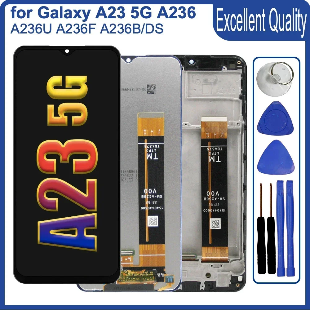 A23 5G Display for Samsung Galaxy A23 5G A236 Screen LCD Display Touch Panel for Samsung A23 Screen Replacement for A236U A236B