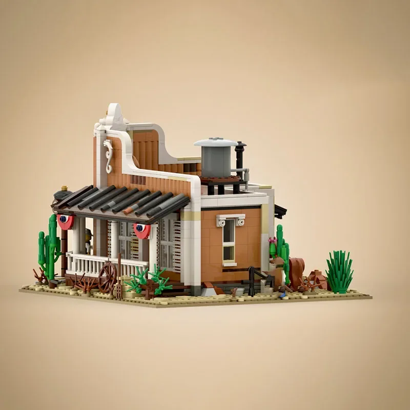 Moc Bausteine Architektur Modell Mittelalterlichen Grenze Klinik Modulare Bausteine Geschenk kinder Spielzeug DIY Montage Set