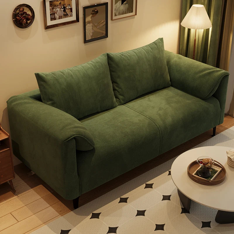 

Clothing store reception lounge area double triple fabric small sofa
