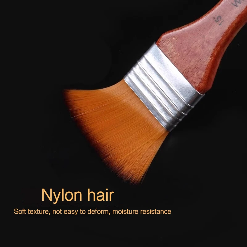 24 pezzi set di pennelli in nylon raschietto penna tenda asta marrone forme diverse per pittura a olio ad acquerello a guazzo forniture artistiche di cancelleria