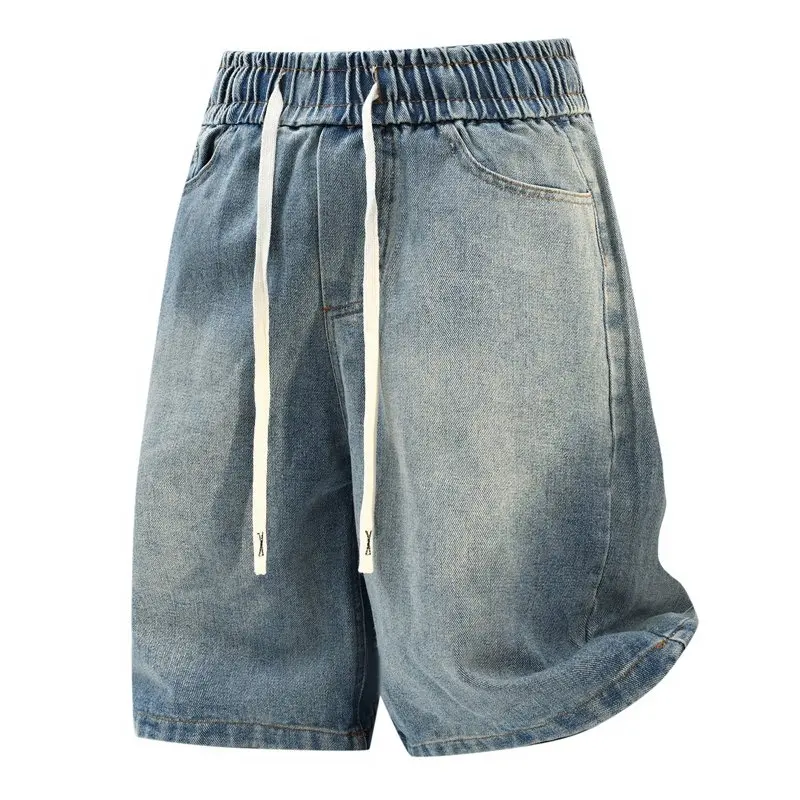 

Мужские летние модные короткие спортивные брюки в уличном стиле, повседневные джоггеры, джинсы, уличные брюки для активного отдыха, новинка