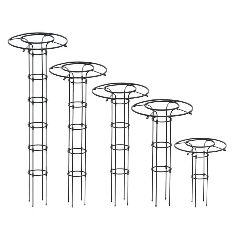 Vertical Metal Garden Trellis Climbing Plant Support Rose Tower Vine Supports For Climbing Vines Stands Flower Support Rod