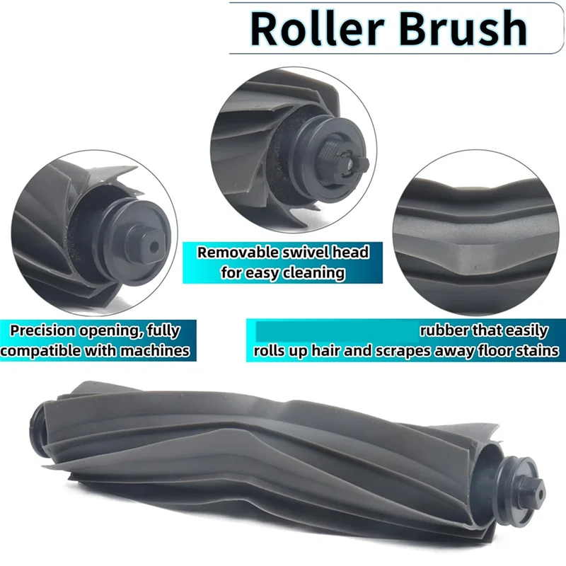 【CODE】Spare Parts Kit For Dreame L10s Ultra Gen 2 Robot Vacuum Cleaner Rubber Main Brush, Hair Cut Side Brush, Filter, Mop Rag