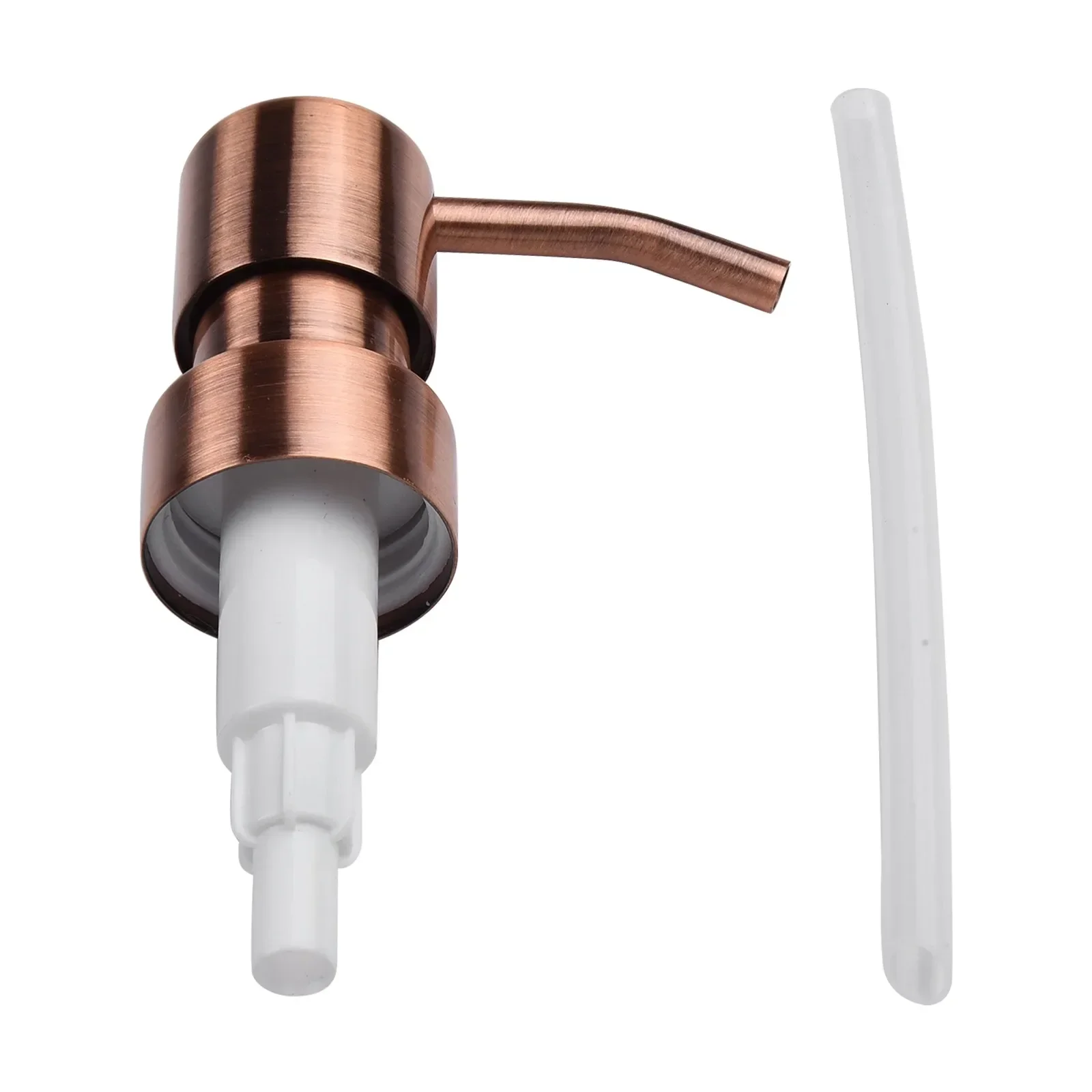 Stainless Steel Hand Liquid Soap Pump Lotion Dispenser Head Push Type For Bathroom Kitchen Foam Soap Shampoo Pump Tube Accessory