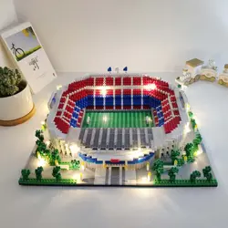 Camp Nou Mini Building Blocks Stadium Educational Toy Soccer Football Field Micro Bricks Juguetes Gifts For Kids Present