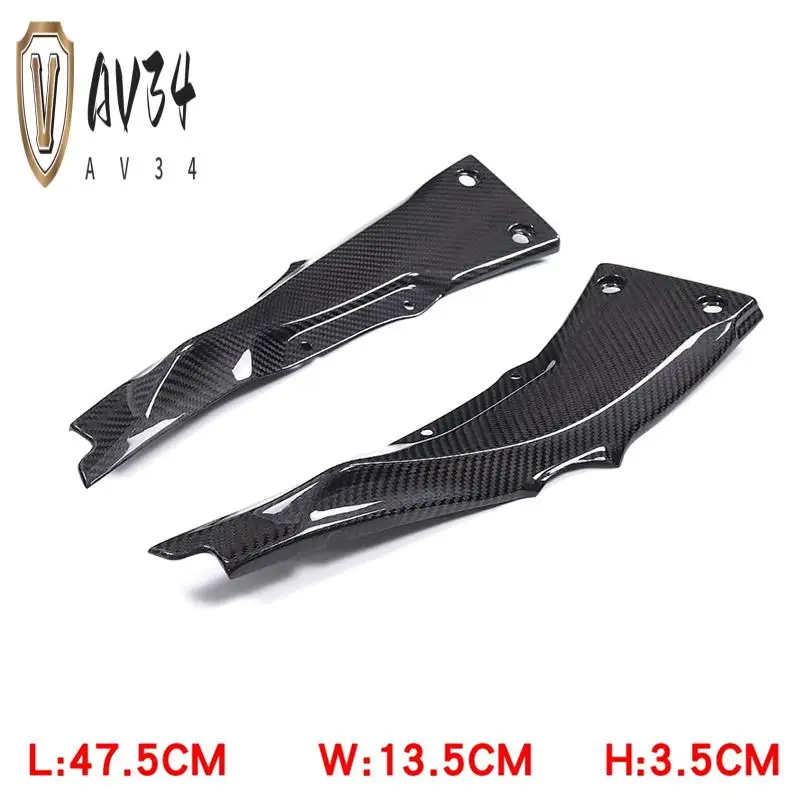 

AV34-Motorcycle Carbon Fibre Fairing Frame Side Cover Panel Protection For Kawasaki ZX10R ZX10RR 2011-2024 Motorcycle Parts
