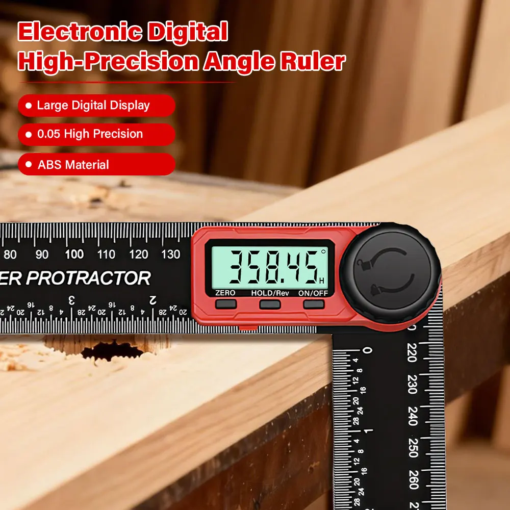 Goniometer Electronic Protractor Digital Gauge Angle Measurement Tool Multi Angle Ruler Woodworking Tools Meter Angle Finder 360