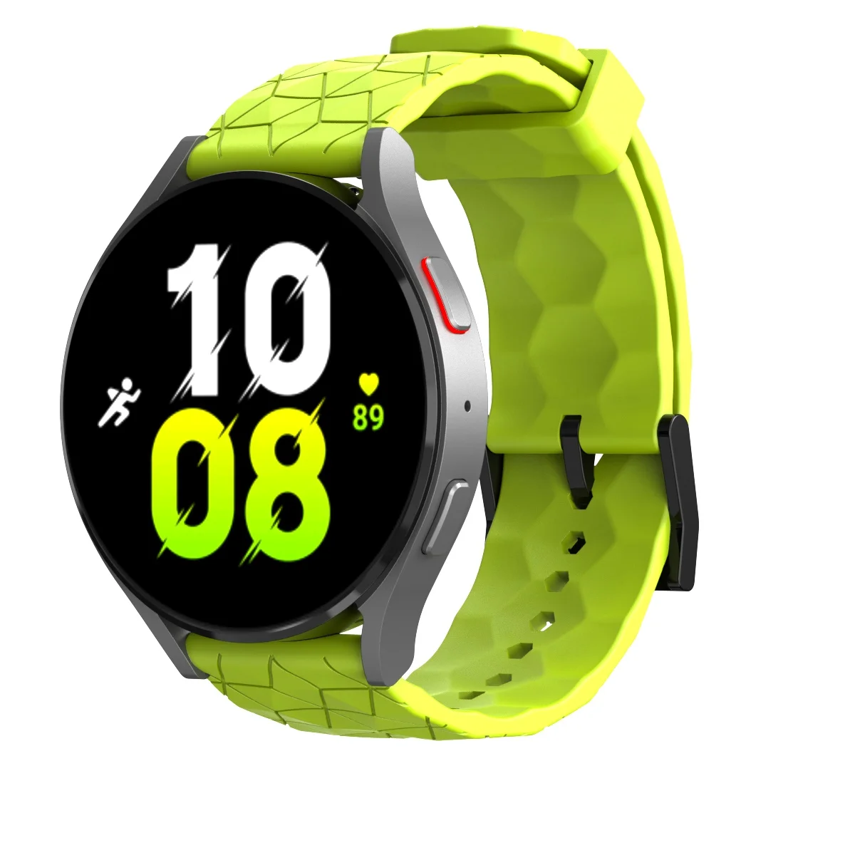 20mm 22mm Football Pattern Silicone Strap for Samsung Galaxy Watch 7 6 5 4 Classic 44 40mm 42mm 46mm Huawei GT 3/2