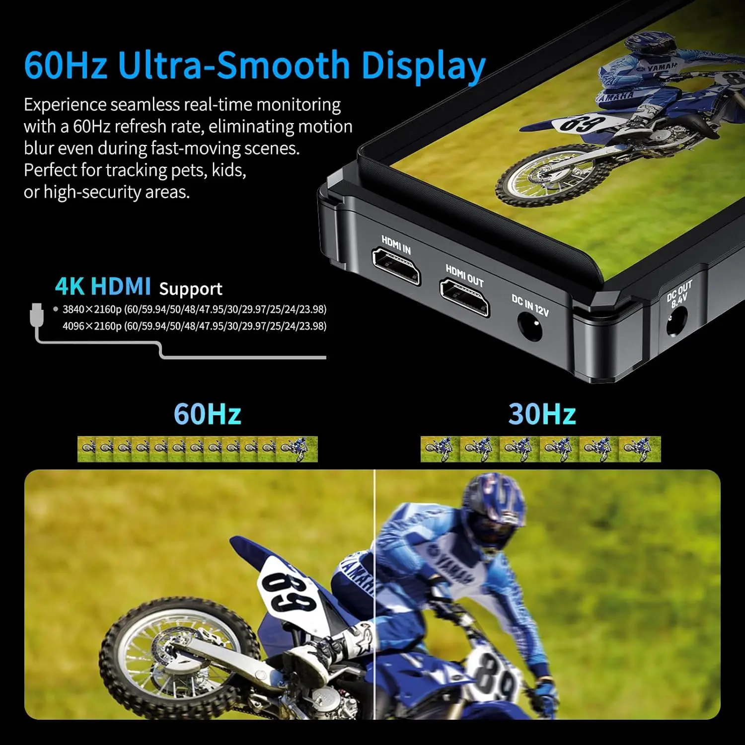 FEELWORLD FW568 PRO 6 "1200Nits Field Monitor Custom 4K 60Hz HDMI 3D LUT กล้องสว่างสูง DSLR น้ําหนักเบา Field การตรวจสอบ