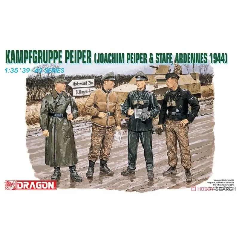 DRAGON 6088 1/35 WWII FIGURENSET KAMPFGRUPPE PEIPER - ARDENNEN 1944 model kit