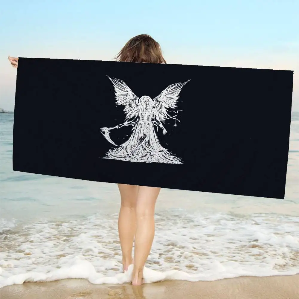 Sleep Rock Band T-Tokens Microfiber Beach Towel Absorbent Quick dry Soft Yoga Swimming Resort Mountain Climbing Towel