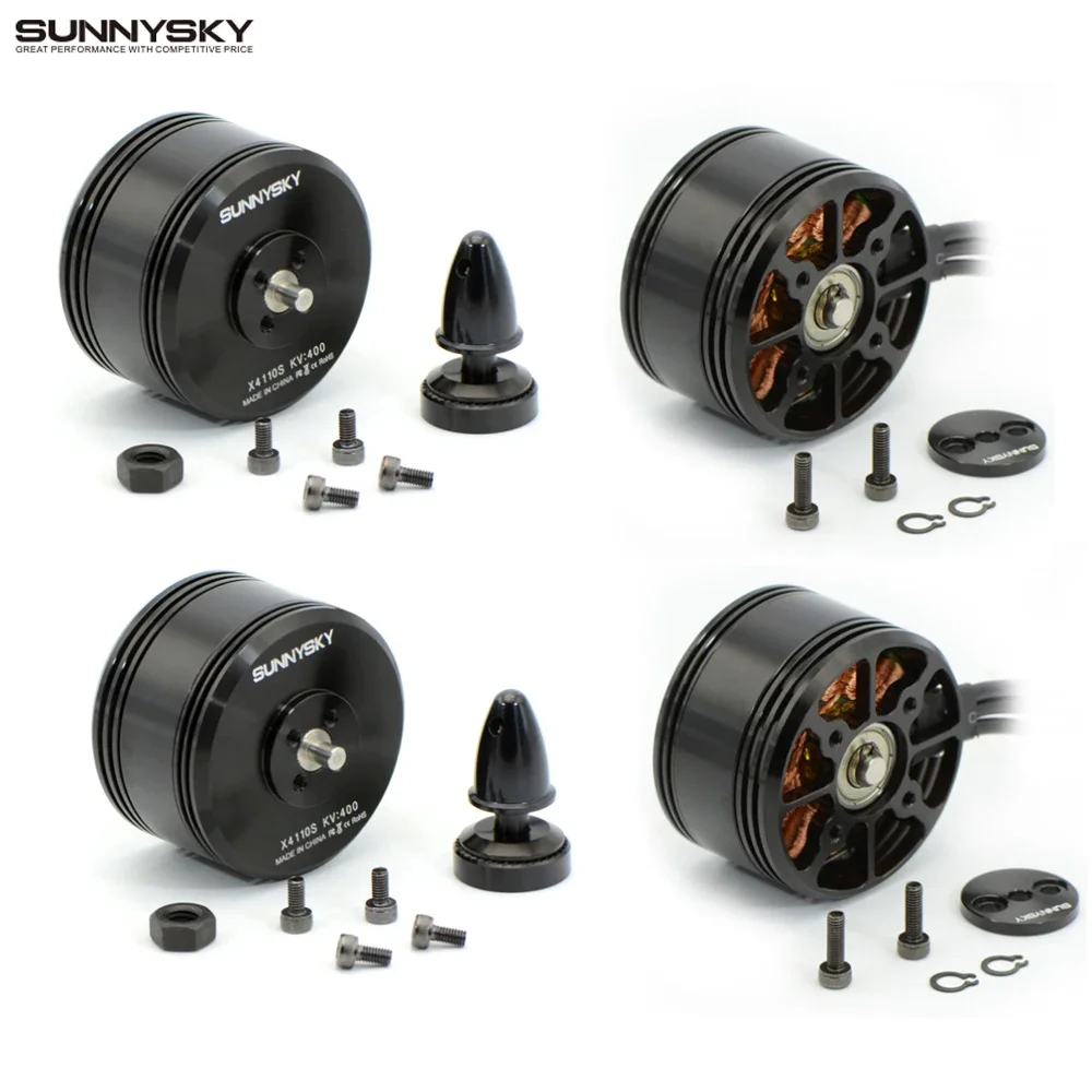 4pcs/lot SUNNYSKY X4110S 340KV 400KV Brushless Disc Motor for Multi-rotor Aircraft multi-axis motor disc motor