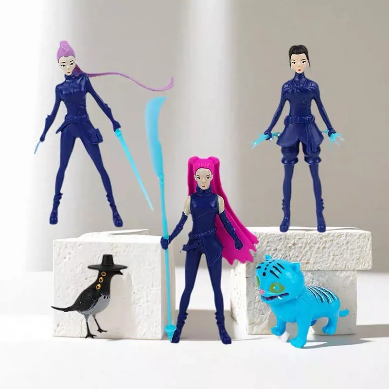 

Новый полный набор Kpop Demon Hunters, экшн-фигурка, игрушка Derpys Tiger Rumi Mira Zoey Sussy, фигурка куклы для фанатов, подарок