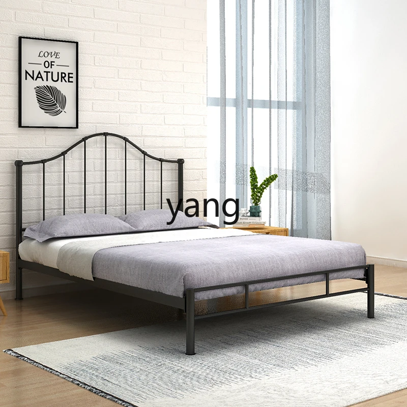 lm1 Iron Art Double Loft Bed Duplex Modern Simple Iron Bed Stainless Steel Bed Customization