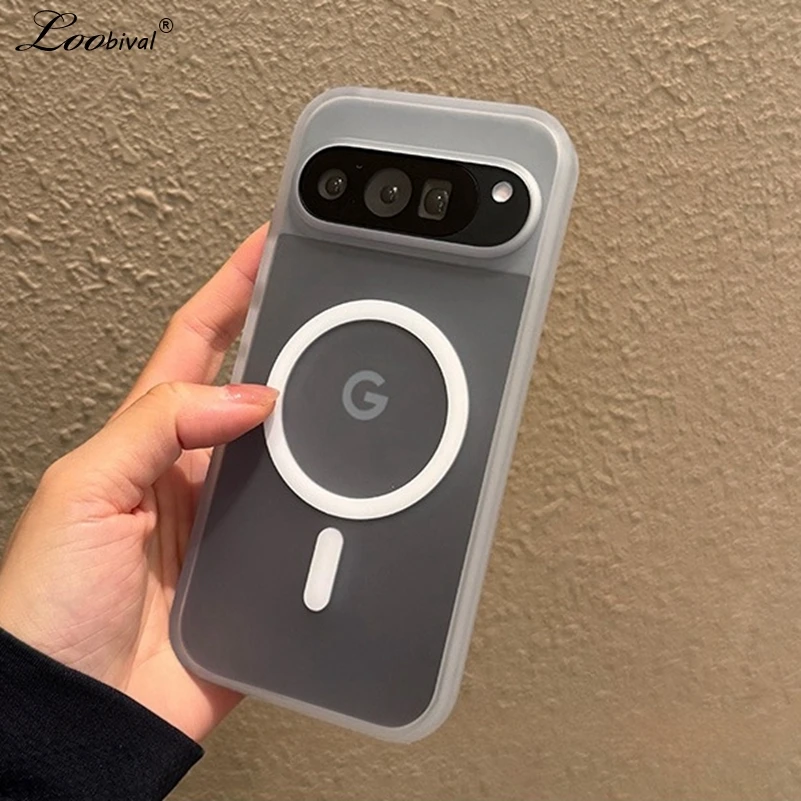 für Magsafe Matte Translucent Ultra Slim Case für Google Pixel 10 Pro XL 9 9A ProXL Magnetische mattierte kabellose Ladeabdeckung