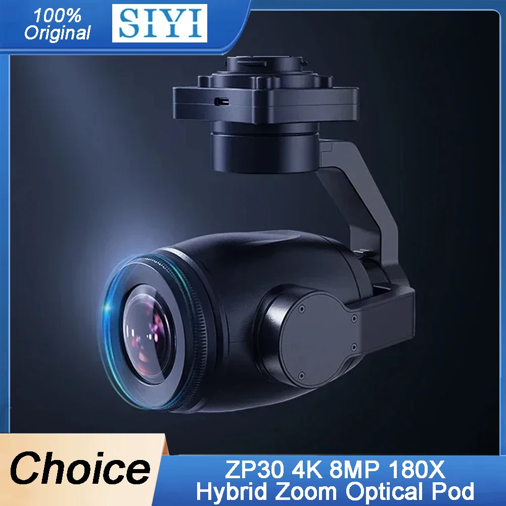 

SIYI Новая гибридная 30-кратная оптическая камера ZR30 4K 8MP 180X с интеллектуальным идентификацией и отслеживанием AI 1/2,7 Sony Sensor