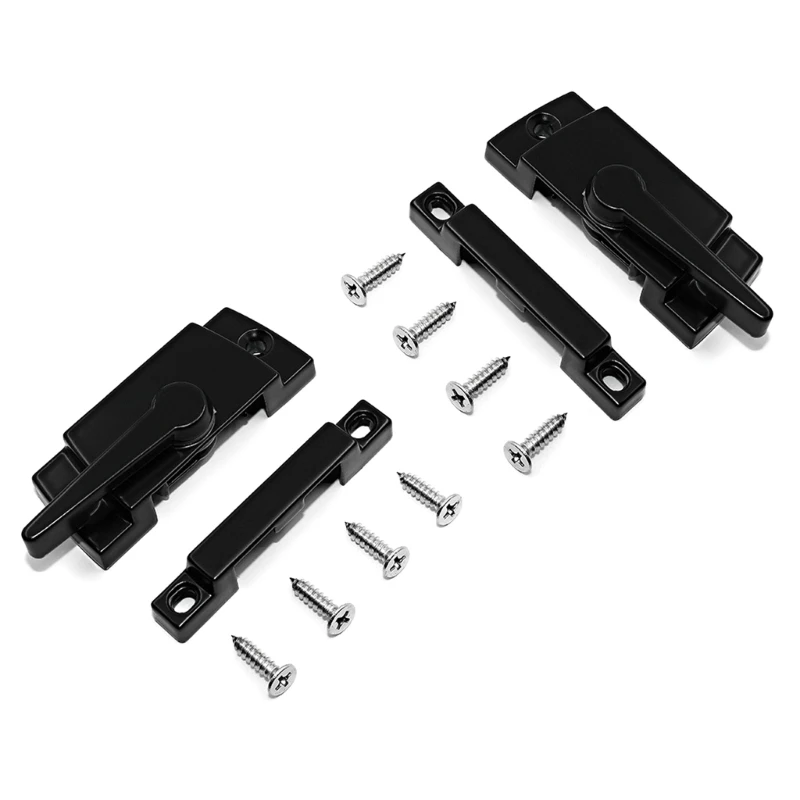 L69A Lock with Screws Zinc Alloy Sash Lock Sliding Window Lock Fittings for Vertical and Horizontal Sliding Window image 4