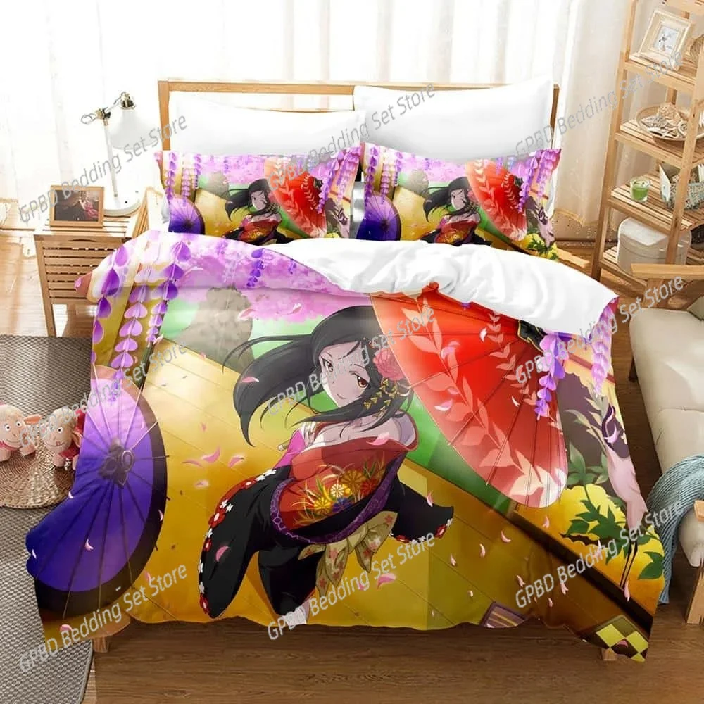 

THE iDOLM@STER Cinderella Girls Starlight Stage 3D Bedding Set Duvet Cover Pillowcases Single Twin Full Queen King Home Decor