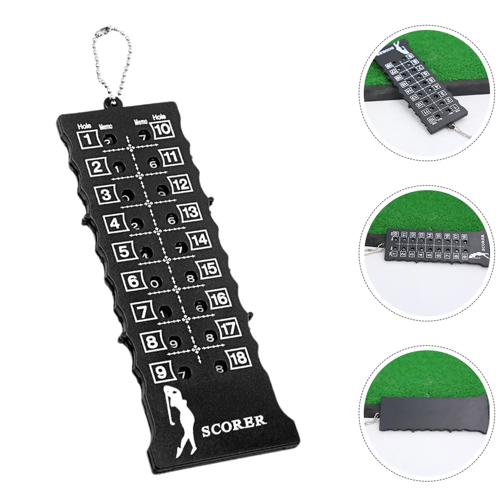 

Golf Score Counter ABS Material Portable Mini Golfing Score Keeper Hanging Chain Practical Golf Stroke Counter