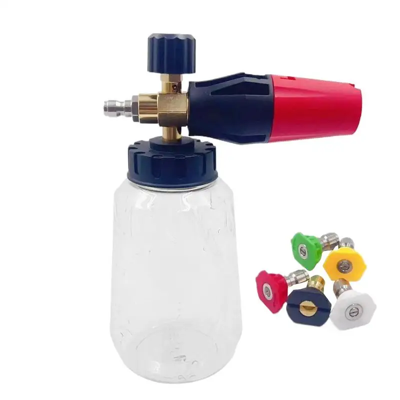 

Foam Cannon For Pressure Washer Pressure Washer Guns For Car Washing Double Connector Vehicle Cleaning Attachment Cleaner