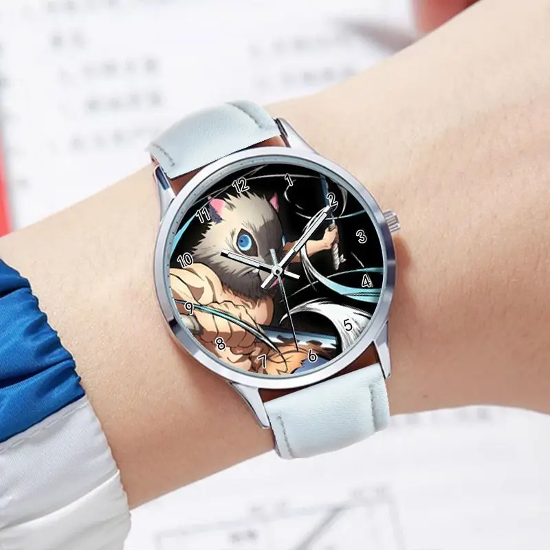 جديد شيطان القاتل Tokitou Muichirou Rengoku Kyoujurou أنيمي البضائع ثنائية الأبعاد ساعة اليد أنيقة العصرية ساعة الأعمال