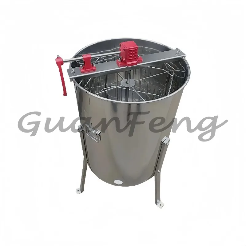 3/4 Frame Manual Electric Dual‑Drive Honey Extractor, Stainless Steel Beekeeping Centrifuge