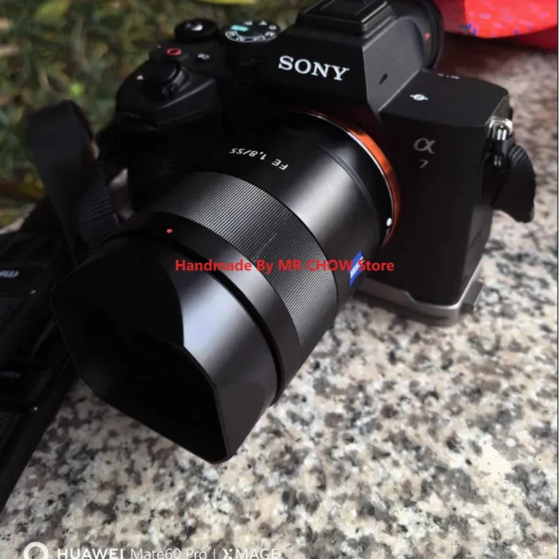 غطاء عدسة مربع معدني من Bayonet لهاتف Sony Carl Zeiss Sonnar T* FE 55mm F1.8 ZA (SEL 55F18Z) FE1.8/55