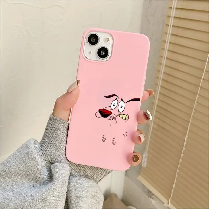 Dog C-Courage The C-Cowardly Phone Case For Iphone 7 8 Plus X Xr Xs 11 12 13 Se2020 Mini Mobile Iphones 14 Pro Max Case