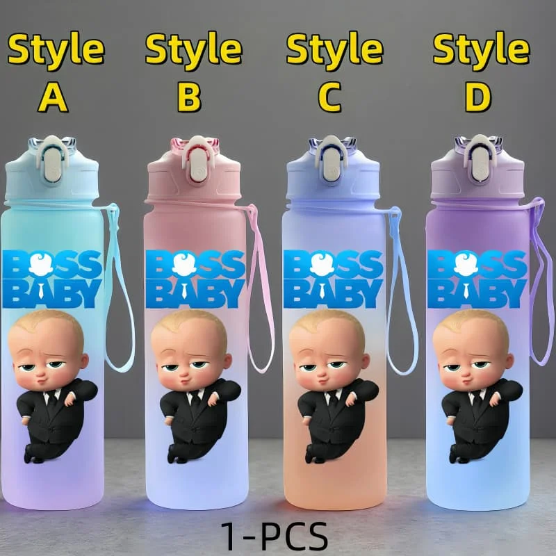 The Boss Baby Anime Character Water Cup Outdoor Sports Large Capacity Portable Drinking Bottle Children's Gift Drinking Bottle