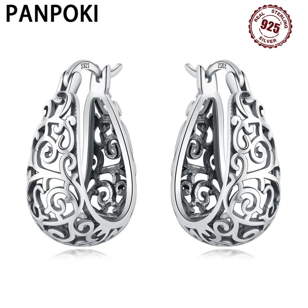 925 Sterling Silver Vintage Vine Series Earring Jewelry Versatile Hoop Earrings For Women Jewelry Fine Birthday Party Gifts