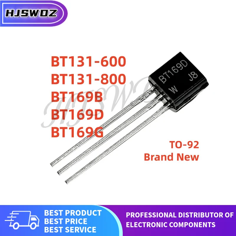 100 piezas 100% nuevas y de calidad BT169D BT131-800 BT169G BT131-600 BT169B BT169 BT131 TO-92 Tiristor triodo