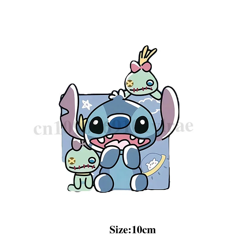 cartoon Stitch UV DTF Transfer Sticker for Water Bottle Thermos Cup Wraps Decor Stitch Disney UV DTF Transfer Adhesive Stickers