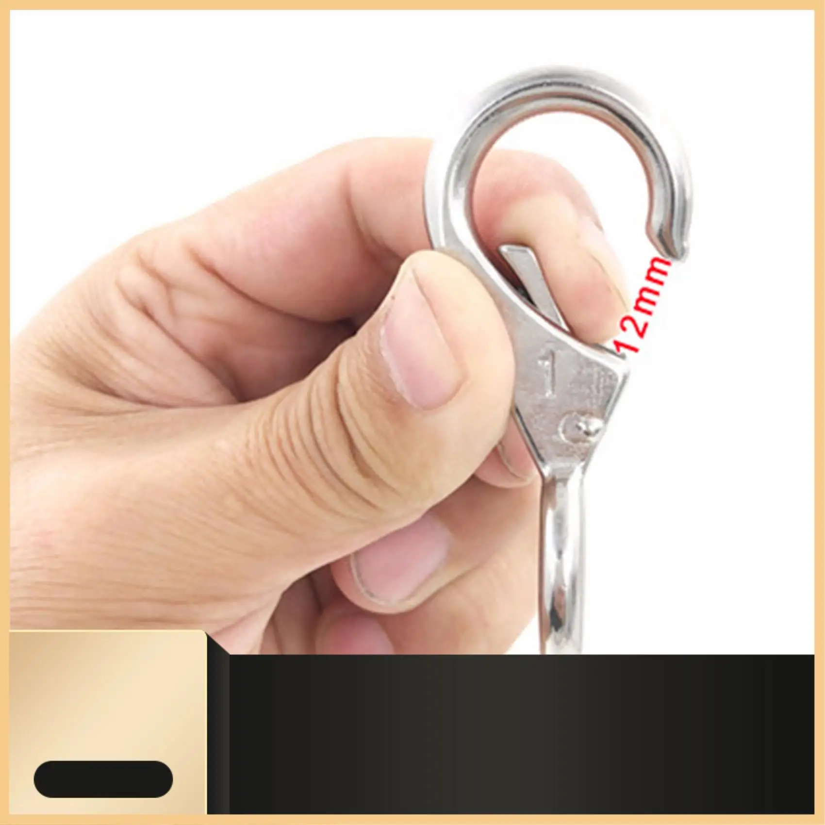 

2Pcs Stainless Steel 316 Rigid Loaded Fixed Eye Spring Clip Snap Hook Carabiner Marine Hardware Accessories For Boats-N30R