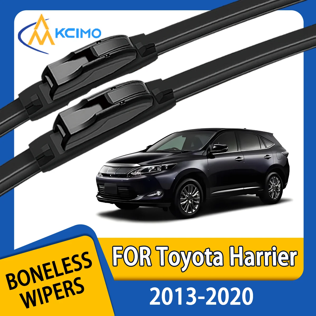 

KCIMO 2PCS New Front Windshield Wiper Blade for Toyota Harrier XU60 2013-2020 Front Windshield Auto Wipers Blade Accessories