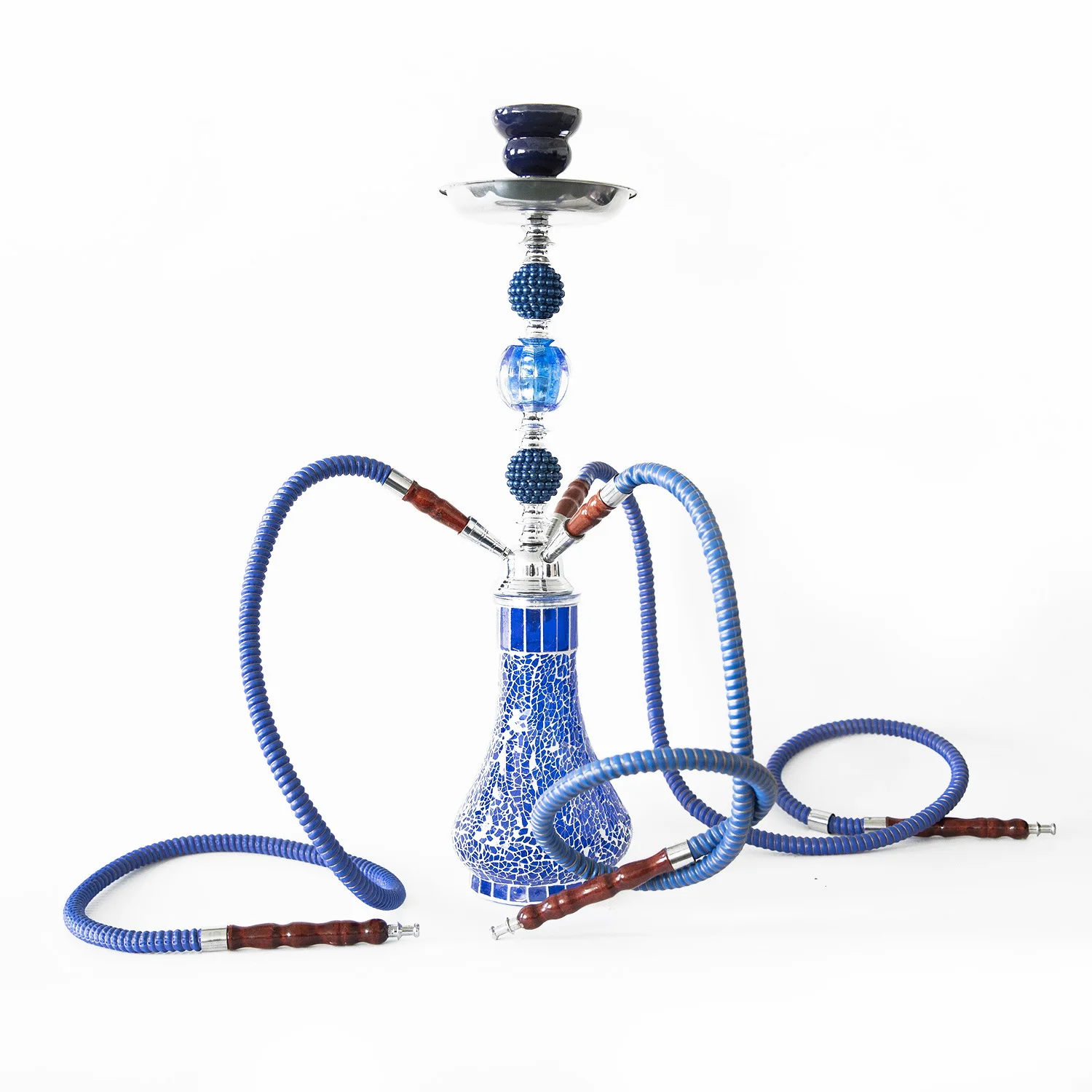 

Factory Direct Premium Arabic Hookah Set -Triple Hose Glass Shisha, KTV & Bar Grade Smoking Kit, Complete Luxury Accessories"​