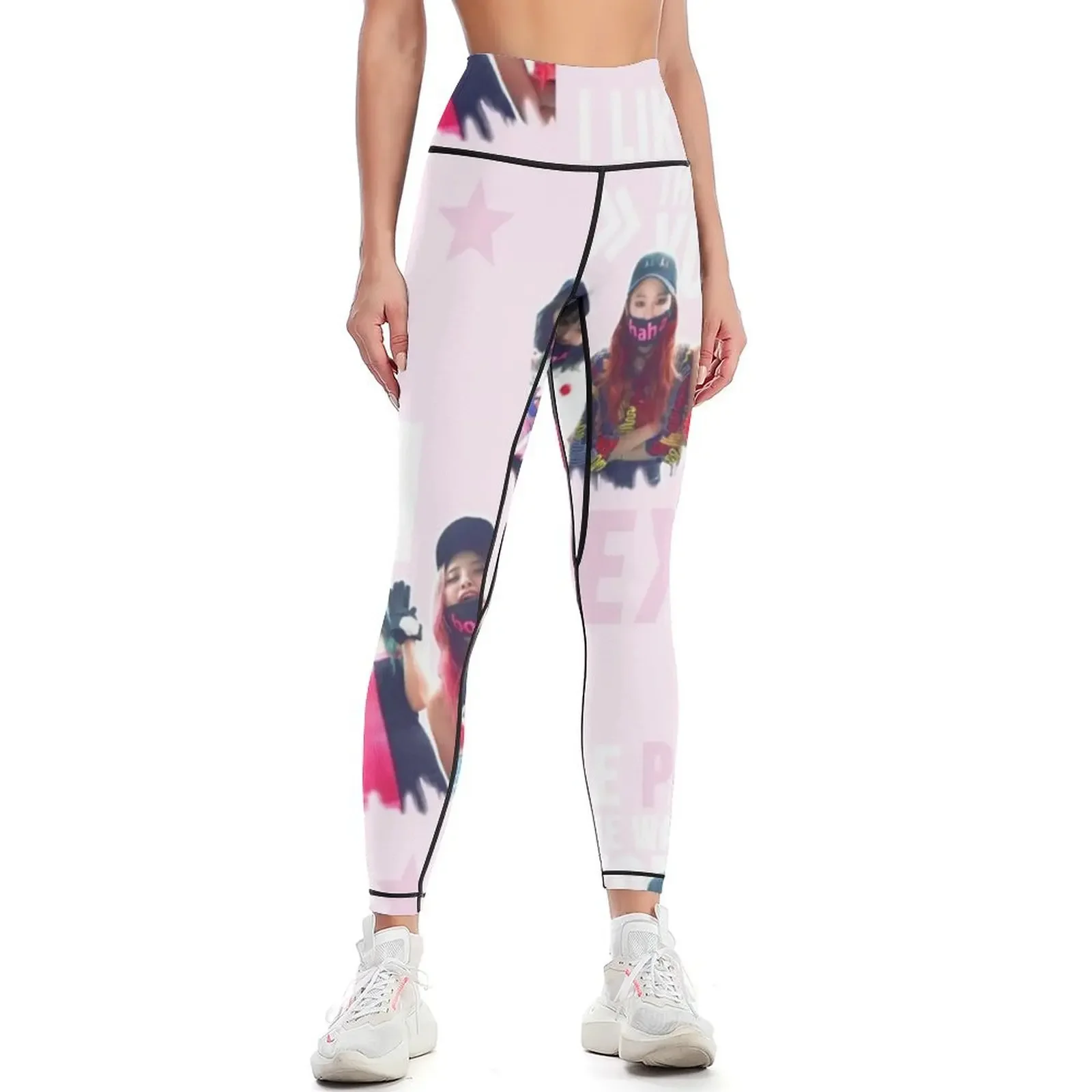 

i like the way you pink it! Leggings sports for push up harem pants Training pants Sports female Womens Leggings