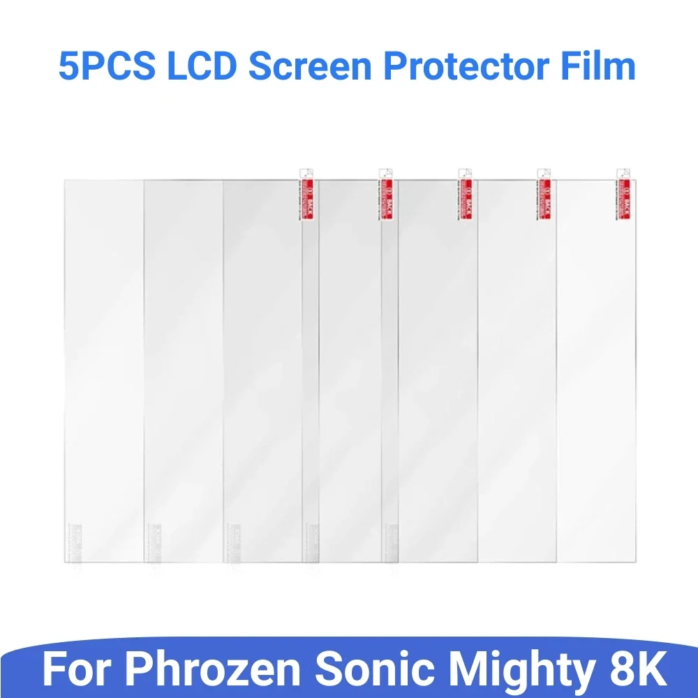 

5 шт. Защитная пленка от царапин для LCD Phrozen Sonic Mighty 8K - Аксессуары для 3D принтеров смолы