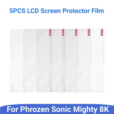 5pcs LCD Screen Protector Film Scratch-Resistant Protective Films for Phrozen Sonic Mighty 8K LCD Resin 3D Printer Accessories