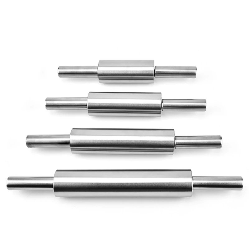 Rolling Pin Pressing Noodle Rolling Pin Stainless Steel Flour Stick Household Baking Kitchen Tools Dough Roller Rolo De Macarrão