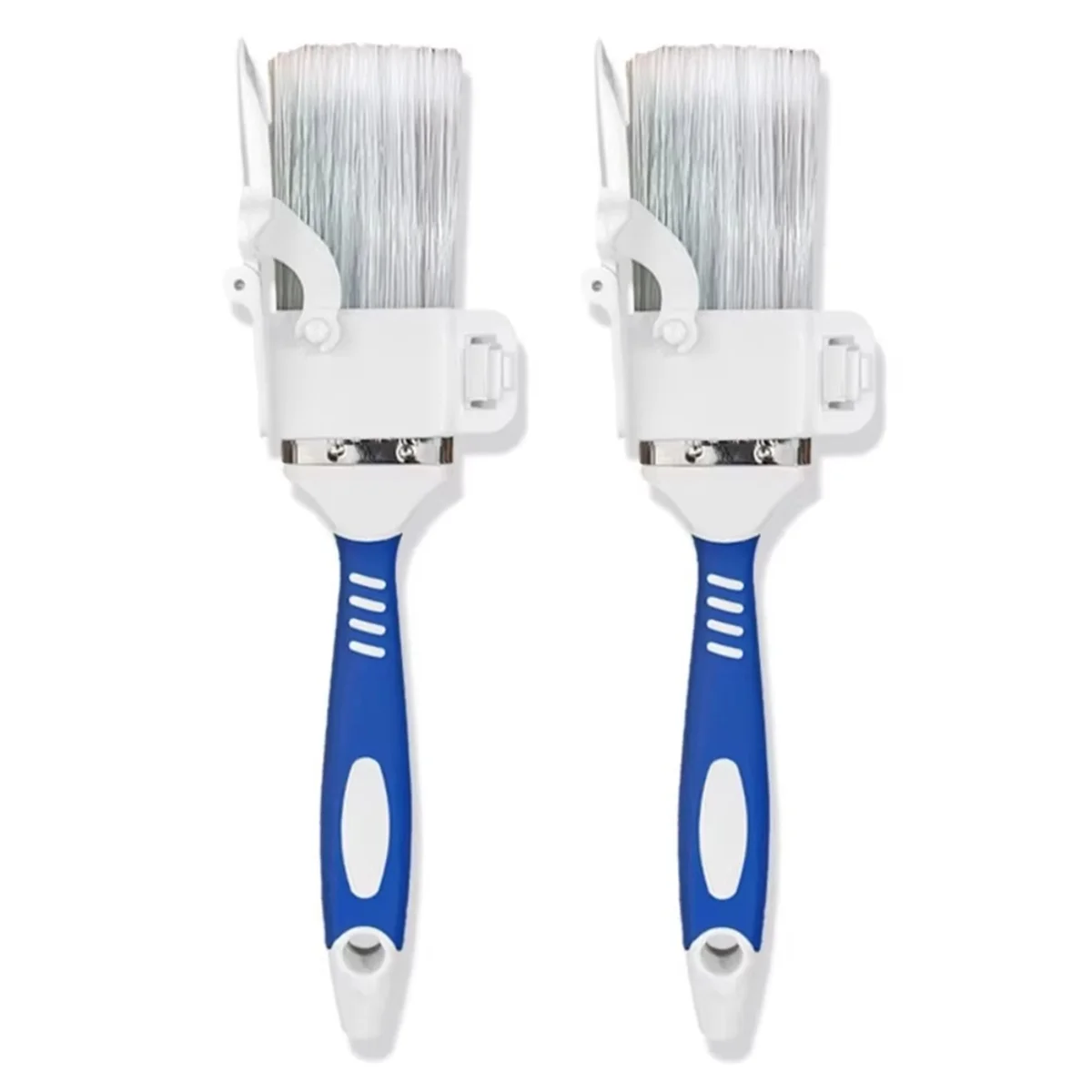 BAAQ 2pcs Comfortable Handle Edging Color Separation Brush with Detachable Baffle Hanging Paint Brush