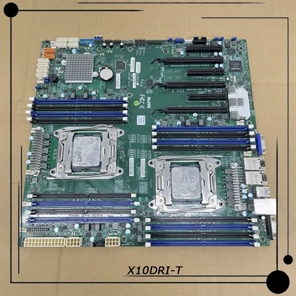 

Материнская плата для двустороннего сервера Supermicro E-ATX 2011, Intel C612 Xeon E5-2600 v3/v4, семейства DDR4, 100% тестирование, быстрая доставка X10DRi-T