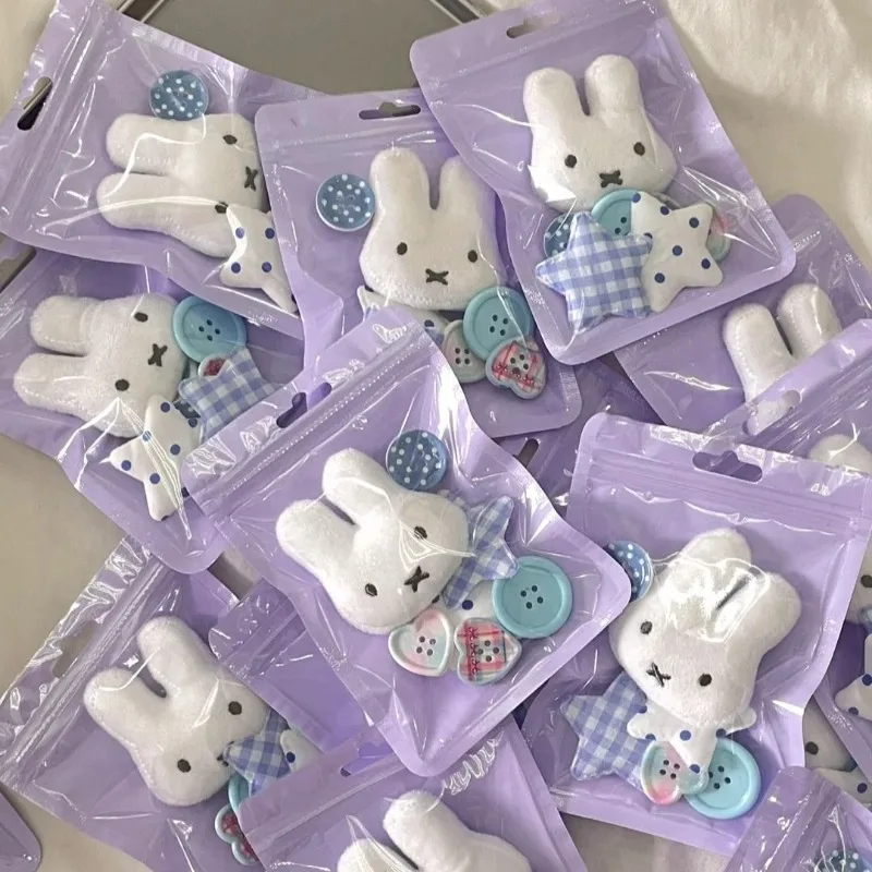 

New Kawaii Miffy Rabbit Cute Hole Shoes Accessories Shoe Flower Bow Detachable Decorative Accessories Children's Gifts