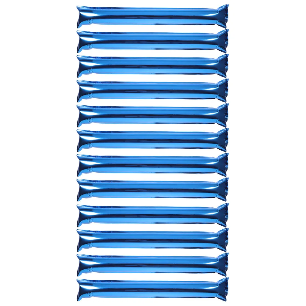 

12 Pcs Inflatable Cheering Sticks Aluminum Foil Lightweight Reusable Sports Events Concerts Parties Cheerleading Noise Makers