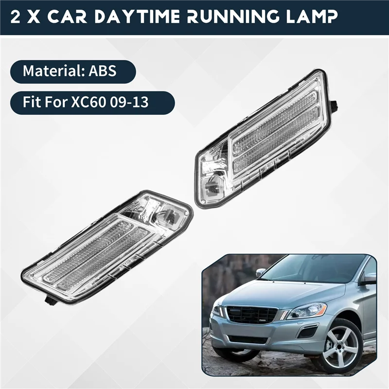 

Dependable-For Volvo XC60 2009-2013 Car Front Side Fender Corner Light Daytime Running Lamp Turn Signal Lamp Fog Light