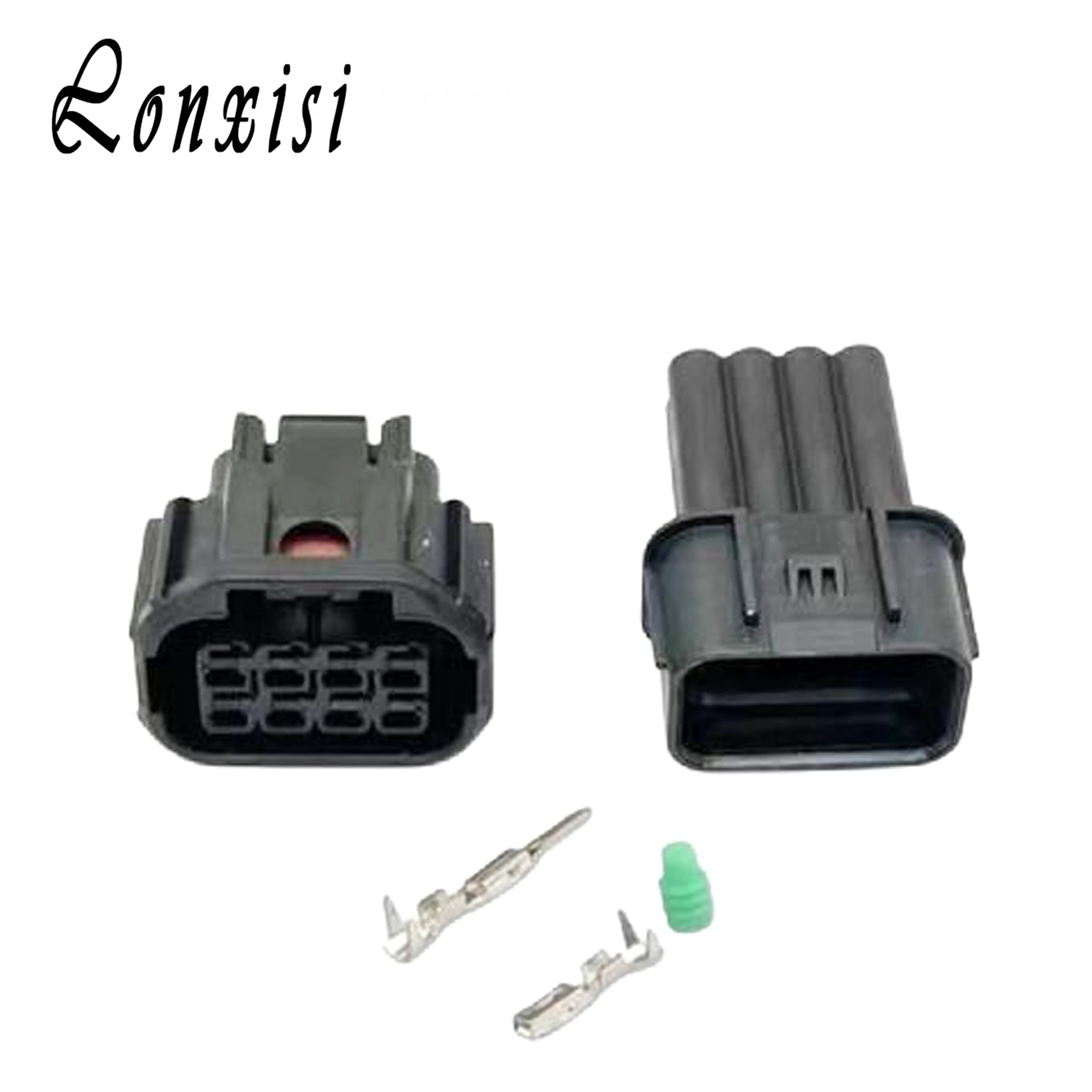 8 Pin 6189-7423 6181-6850 Waterproof LED Headlight Speaker Plug Engine Male Female Connector