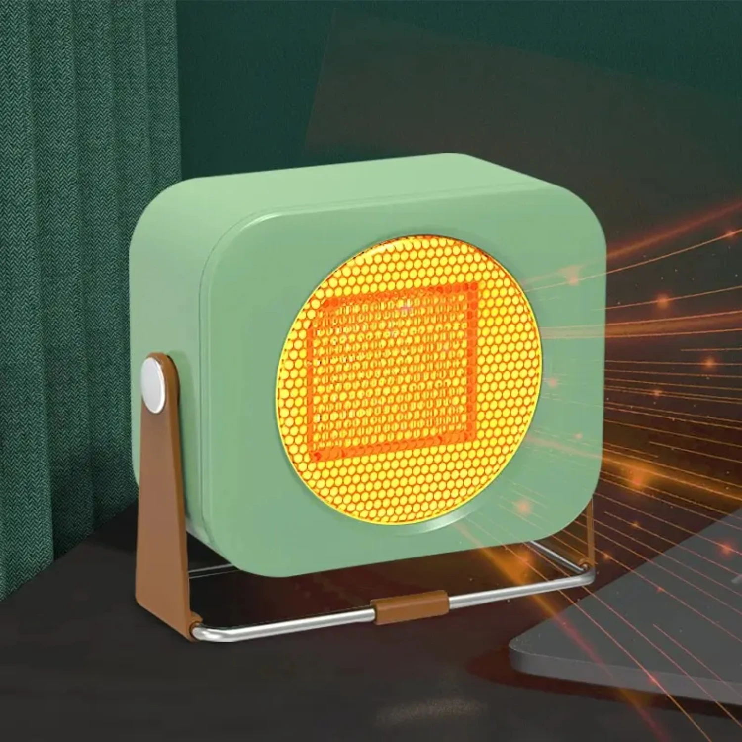 

Small Space Heater Adjustable Angle Upgraded Desk Heater with Tip-Over and Overheat Protection for Bedroom Office