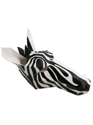 Molde de papel 3D para Cosplay de Halloween, máscara de cabeza de caballo de cebra, modelo de Animal, accesorios para mujeres y hombres, vestido de fiesta, máscaras artesanales DIY