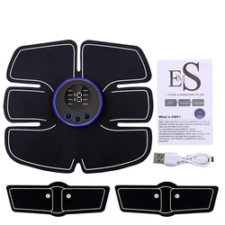EMS Muscle Stimulator Massager Arm Abdomen Trainer Apparatus Slimming Fat Burning Body Slimming Massager Weight Loss pads